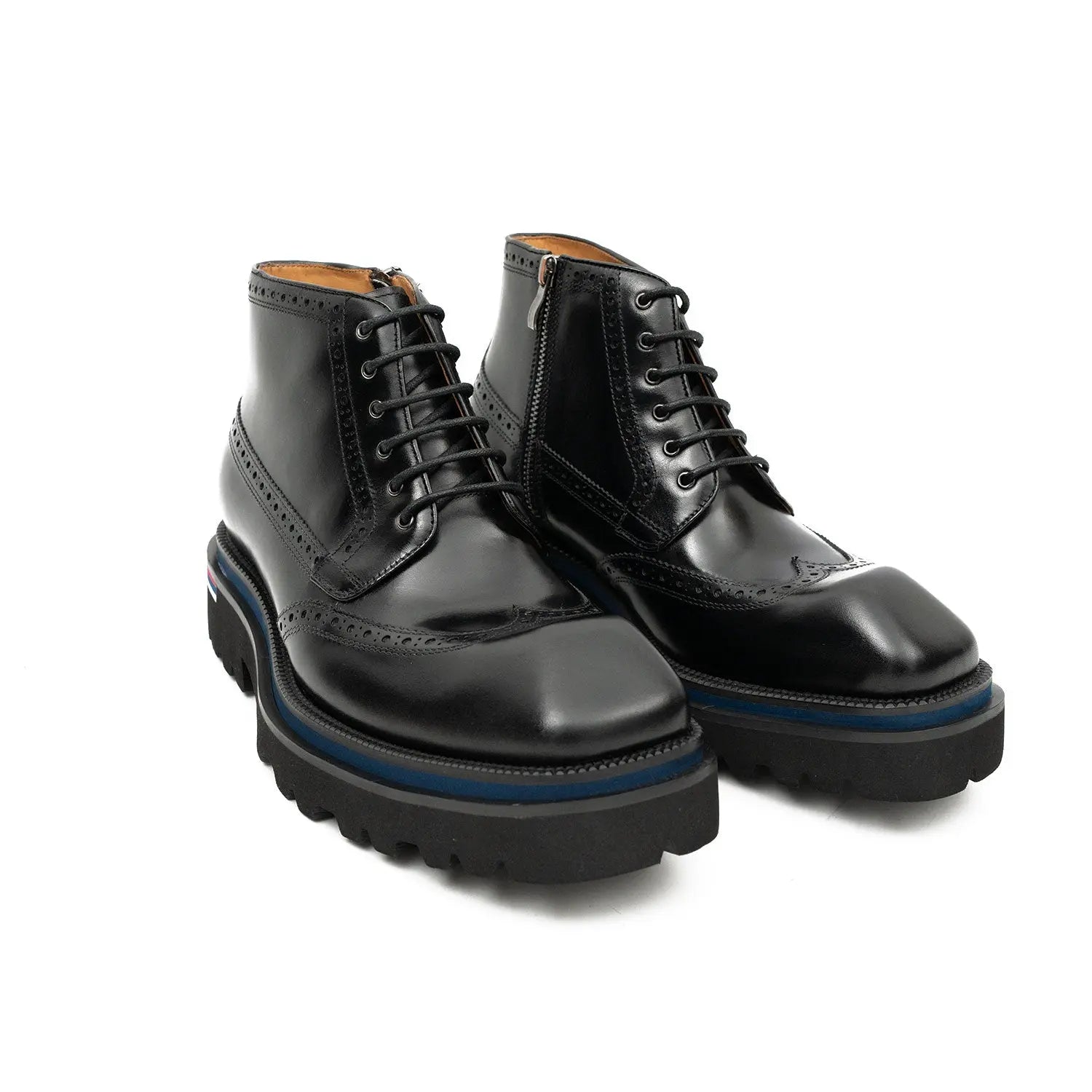 Black Lug Sole Combat Boot