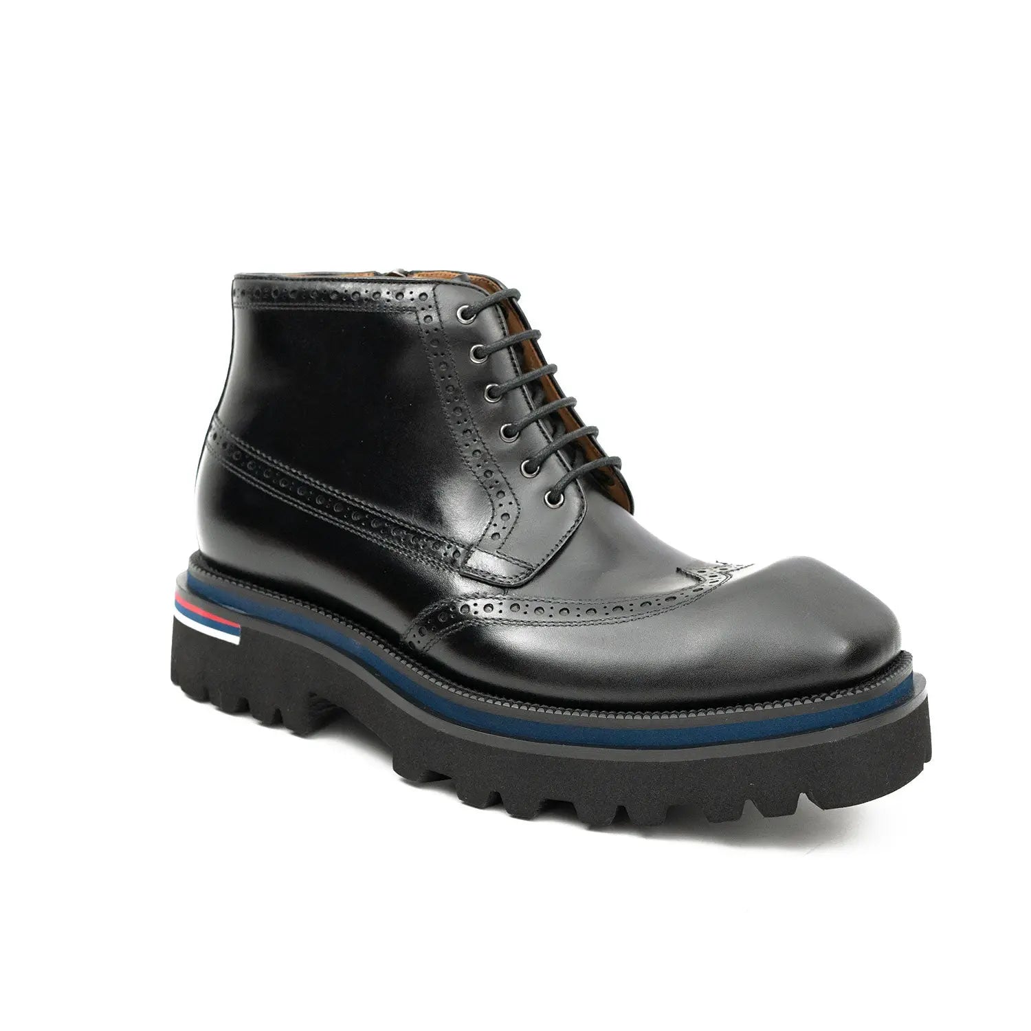 Black Lug Sole Combat Boot