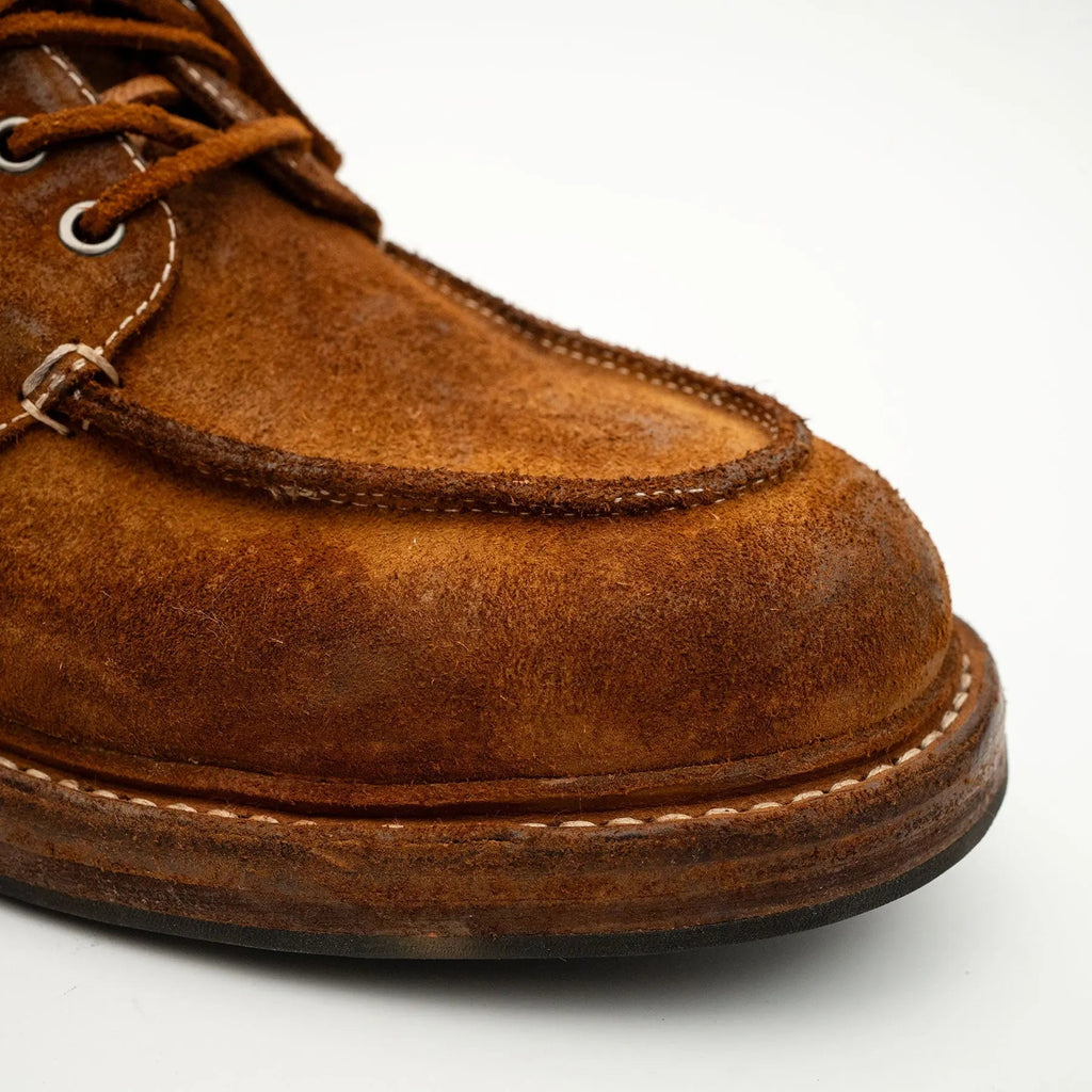 Tan Washed Horsehide Moc Shoes