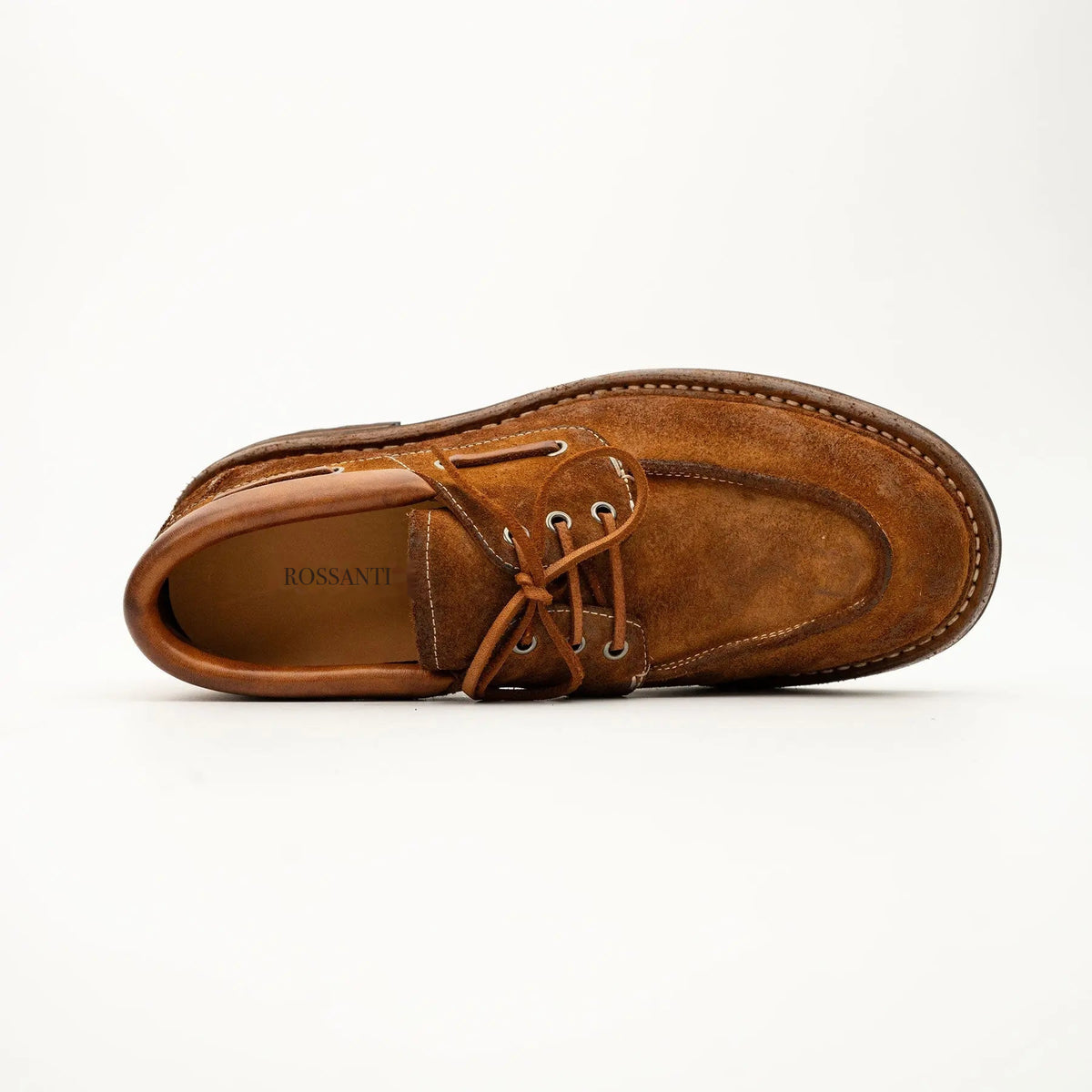 Tan Washed Horsehide Moc Shoes