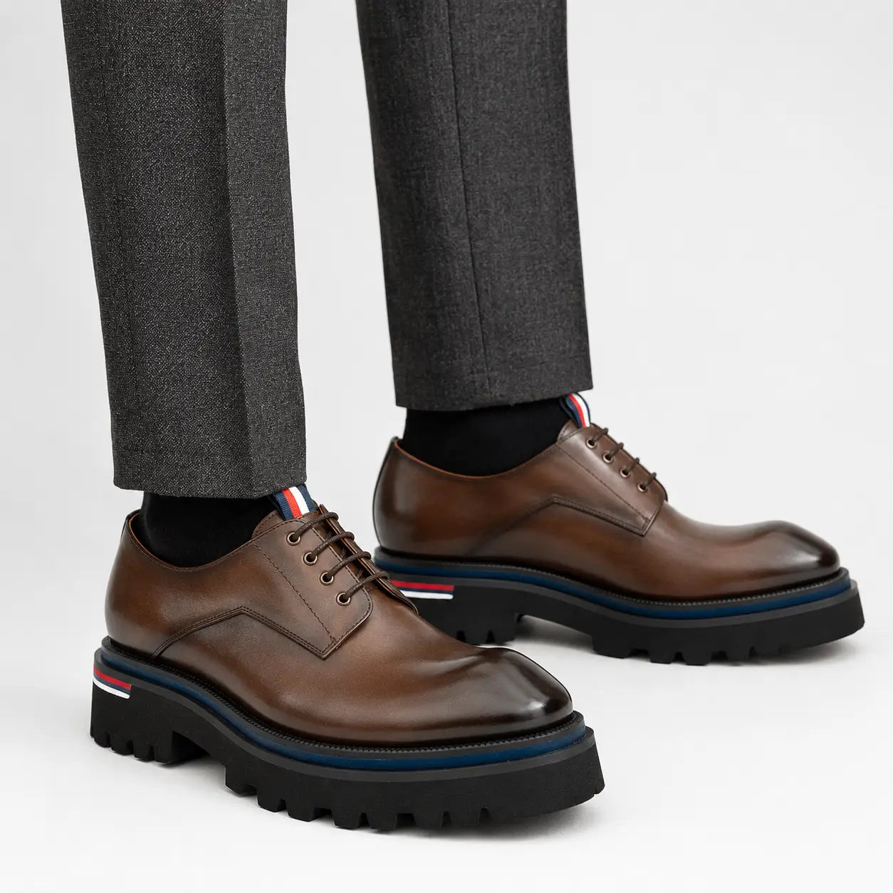 Taupe Elevated Derby