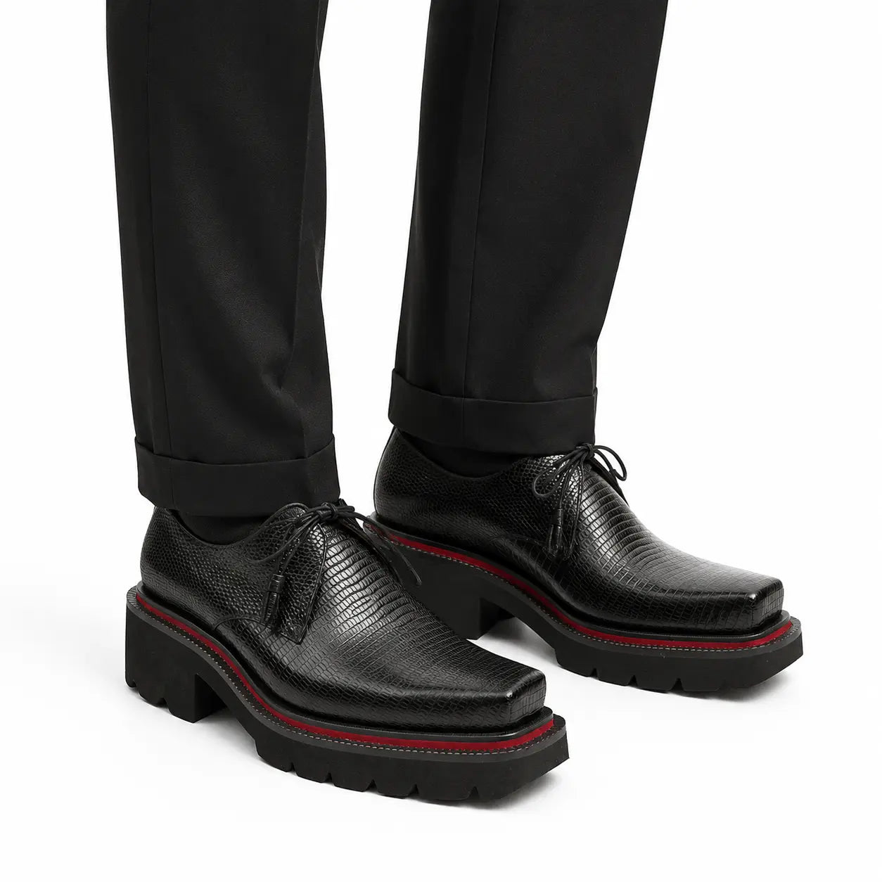 Textured Black Derby
