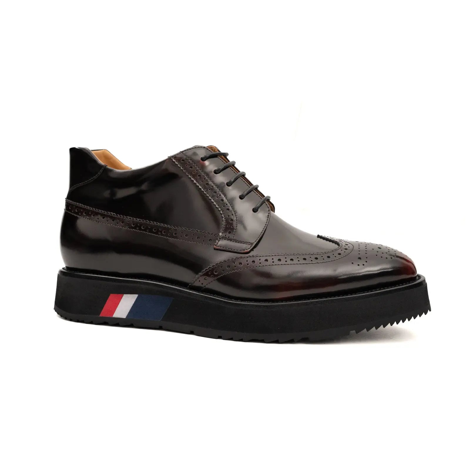 Burnished Platform Derby Shoe