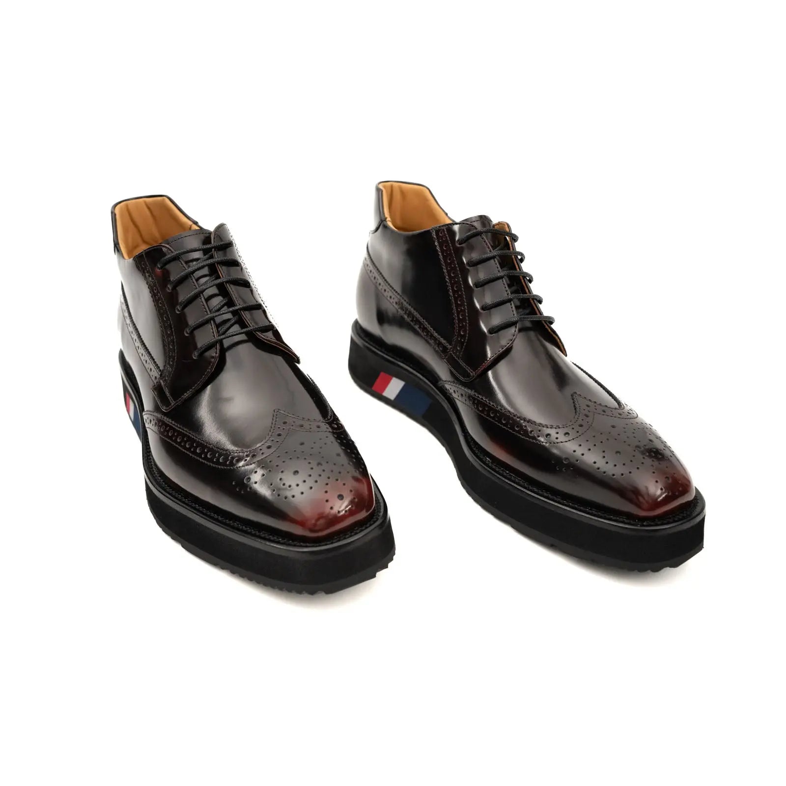 Burnished Platform Derby Shoe