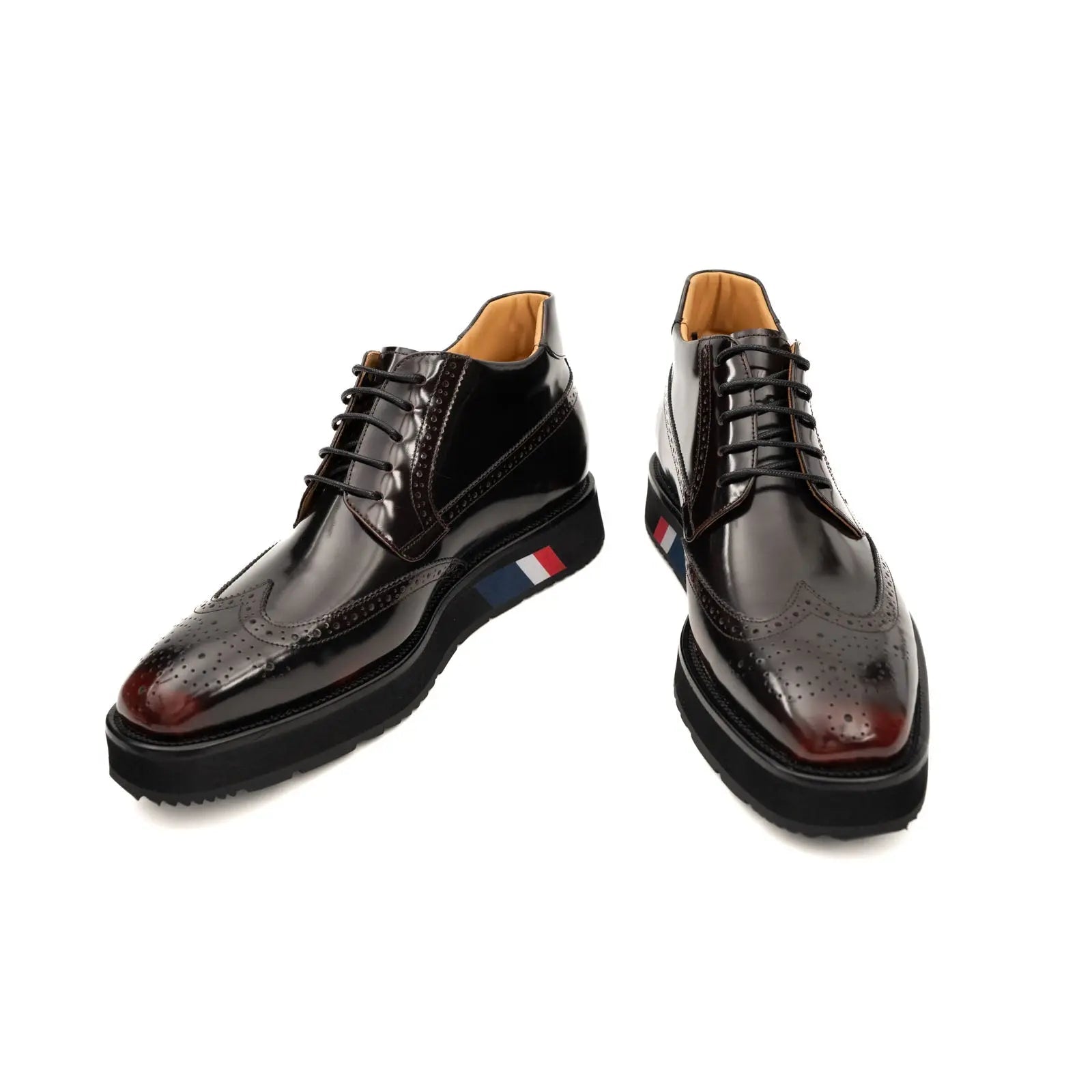 Burnished Platform Derby Shoe
