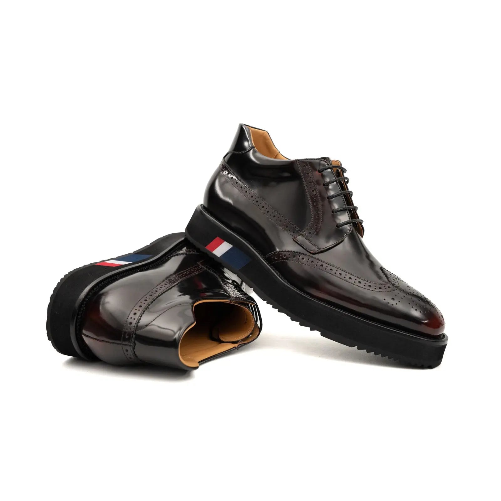 Burnished Platform Derby Shoe