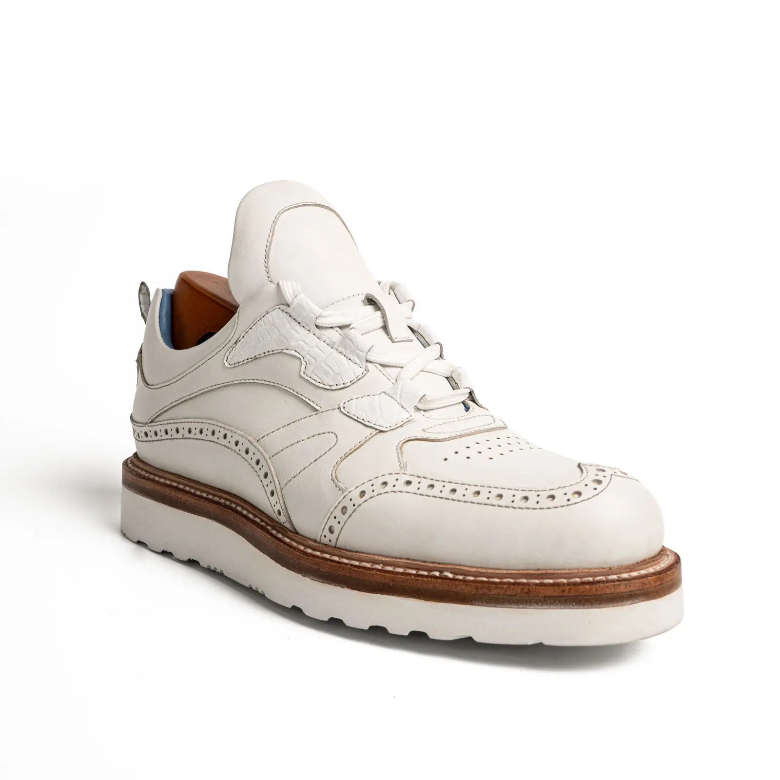 White Brogue Hybrid Sneaker