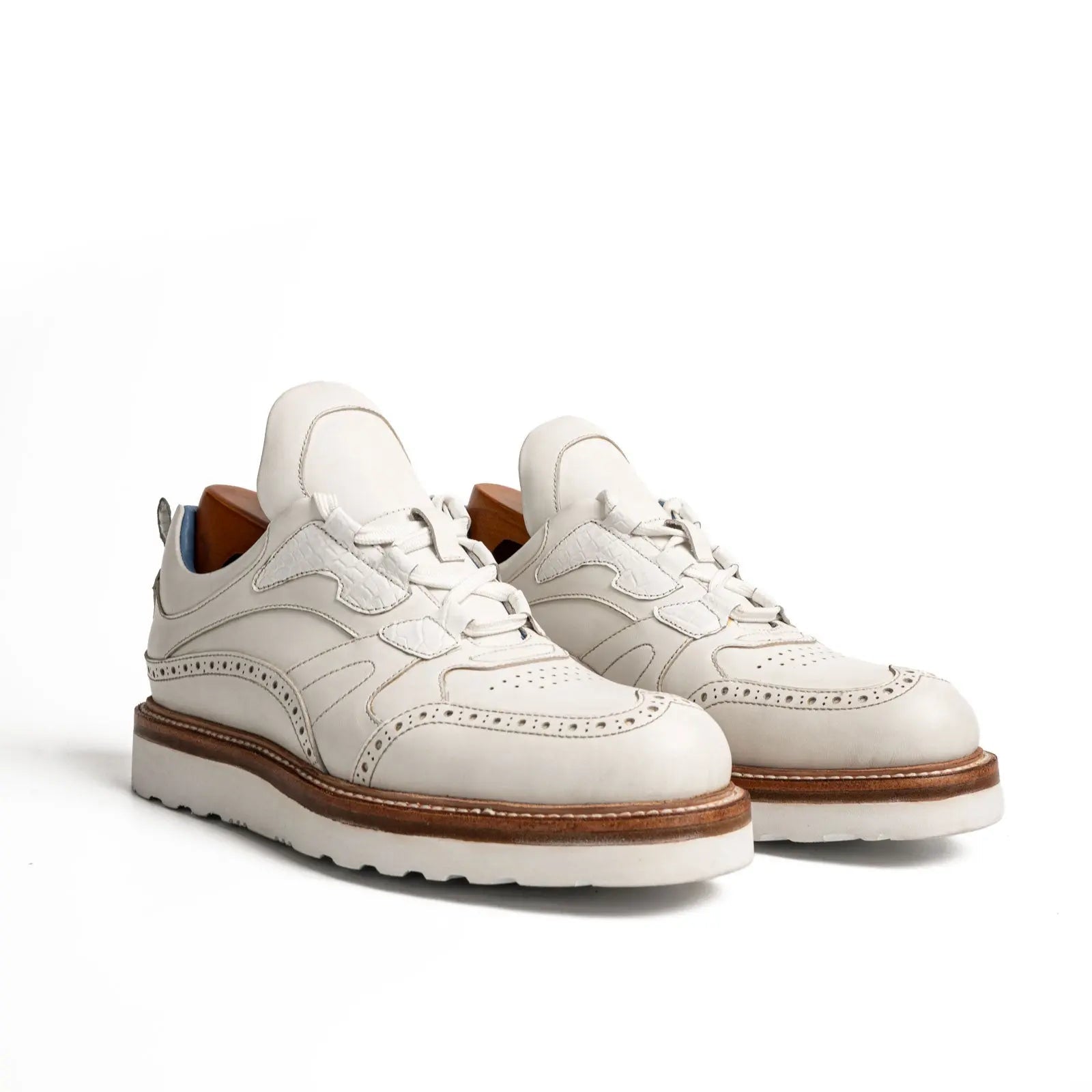 White Brogue Hybrid Sneaker