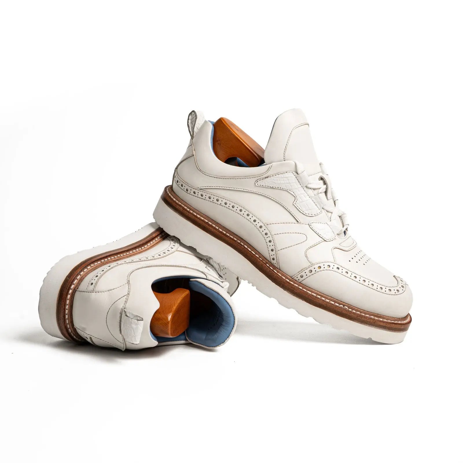 White Brogue Hybrid Sneaker
