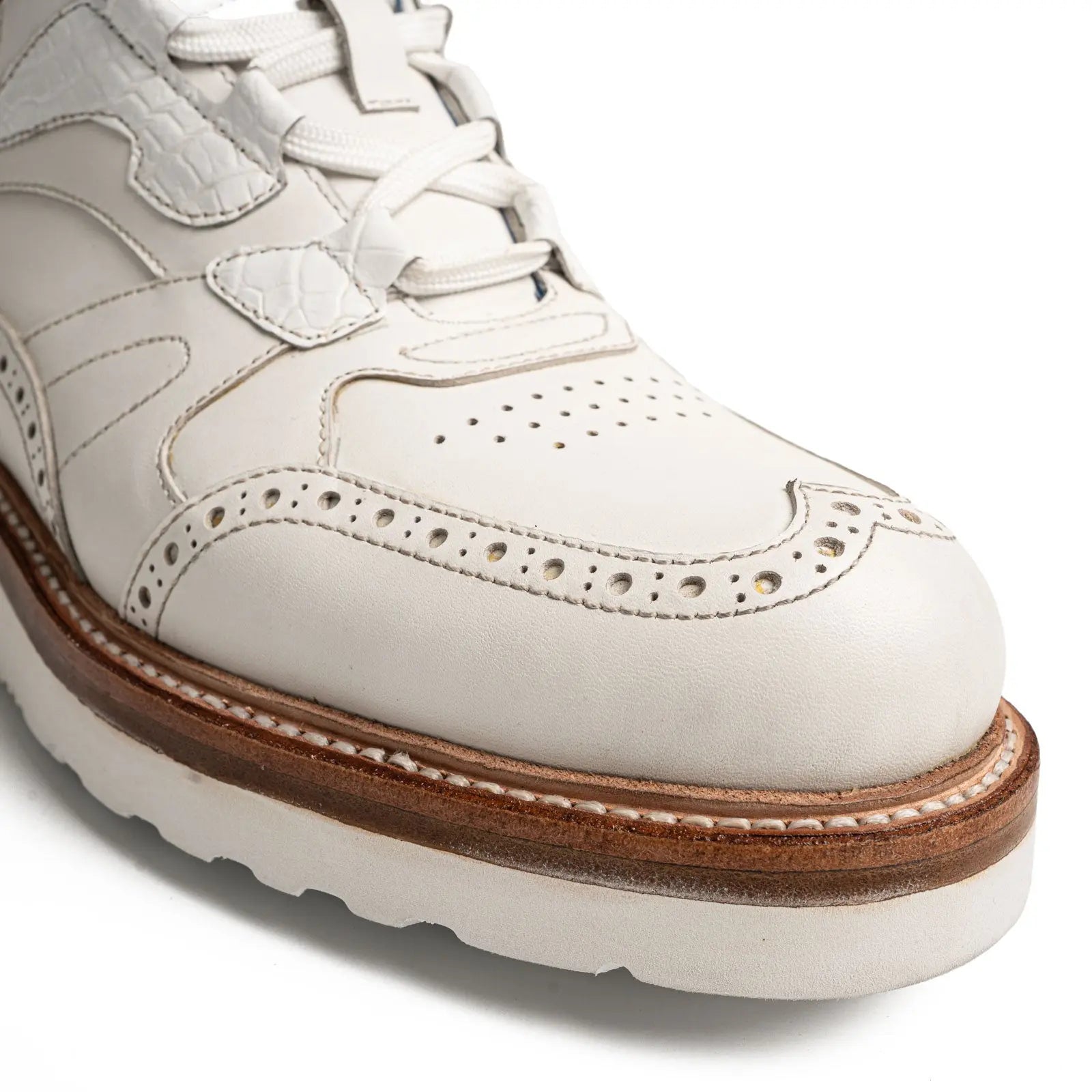 White Brogue Hybrid Sneaker