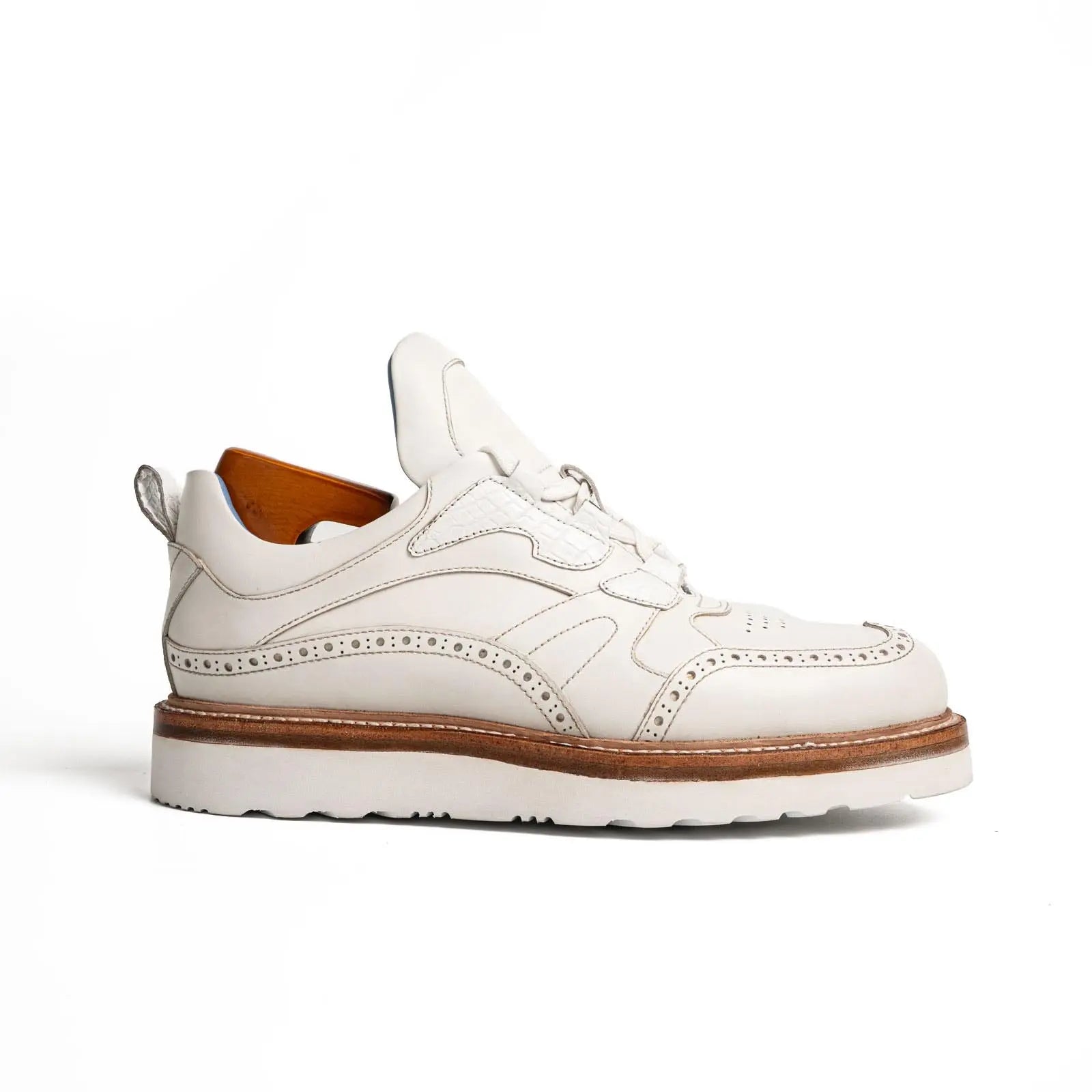 White Brogue Hybrid Sneaker