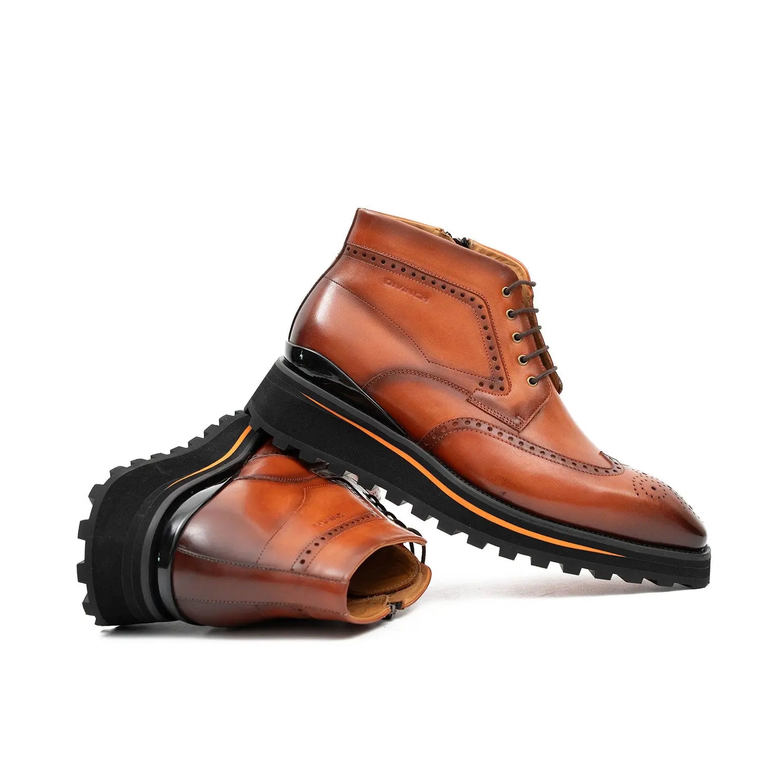 Walnut Wingtip Martin Boot