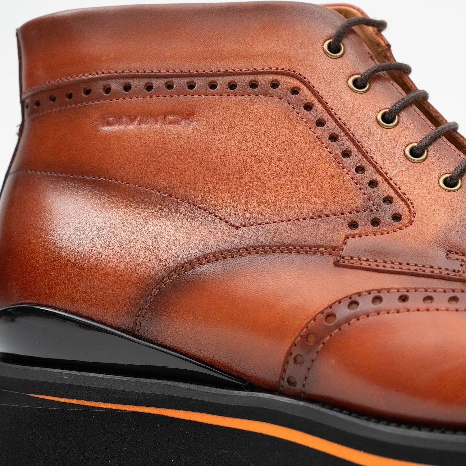 Walnut Wingtip Martin Boot