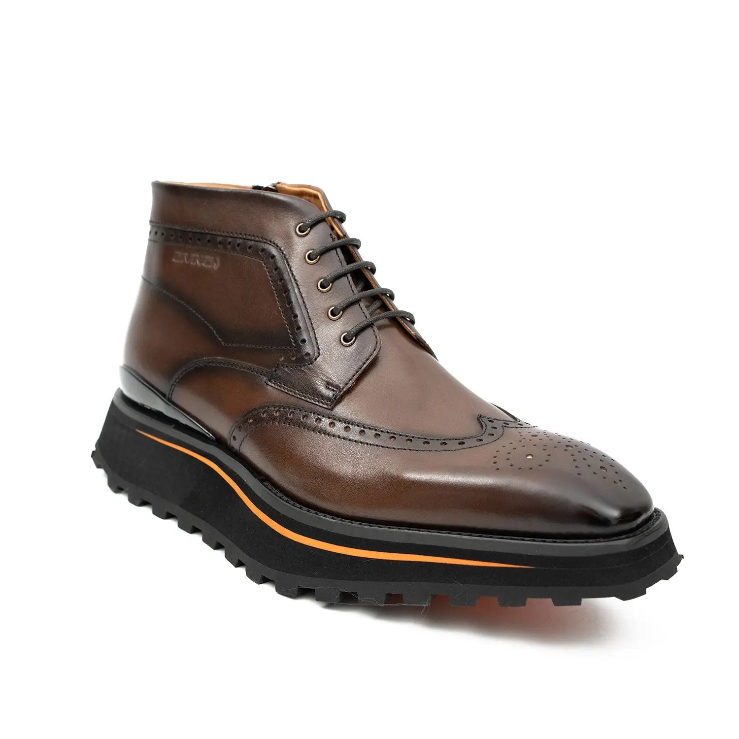 Brown Brogue Chukka Boot