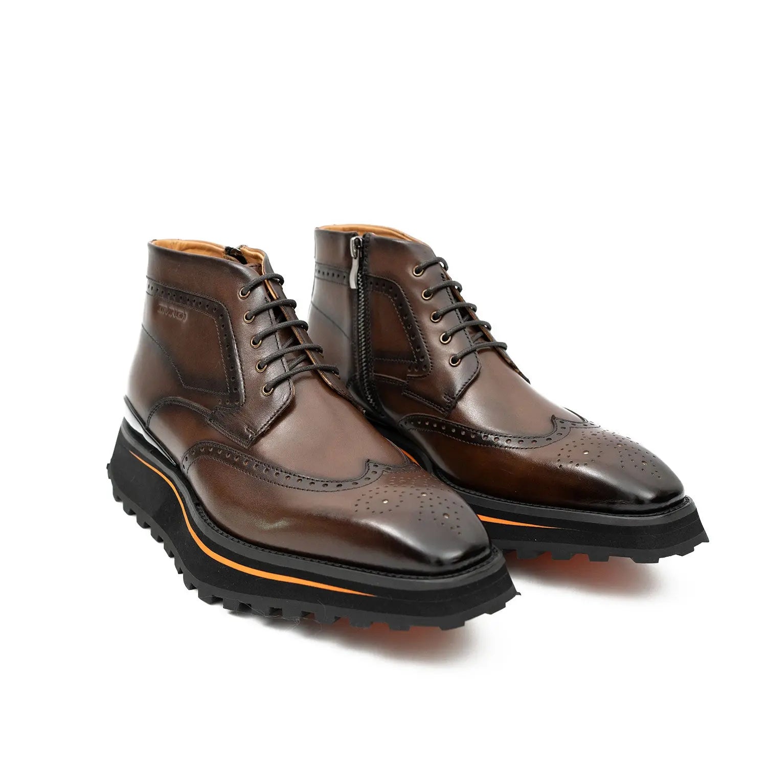Brown Brogue Chukka Boot
