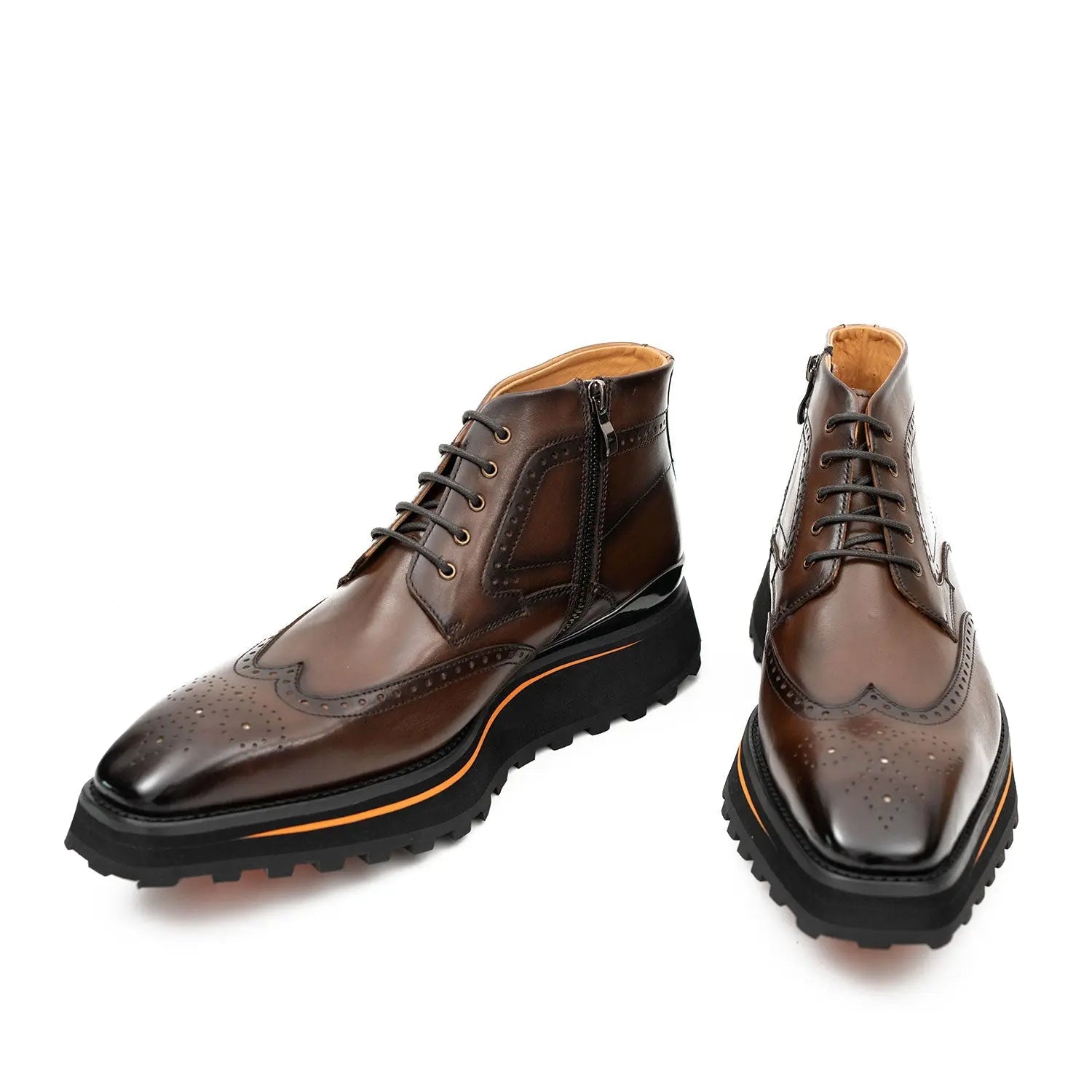 Brown Brogue Chukka Boot