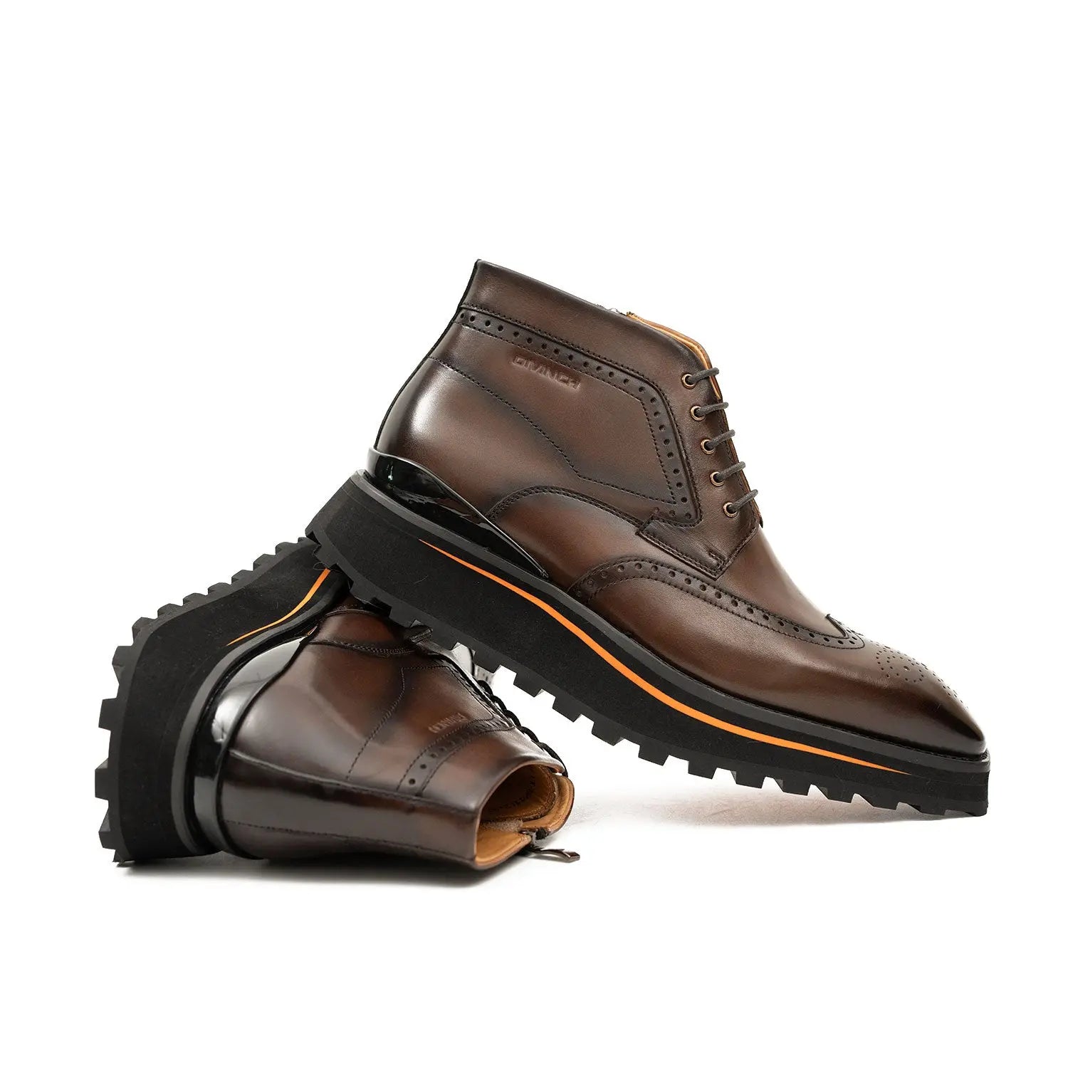 Brown Brogue Chukka Boot