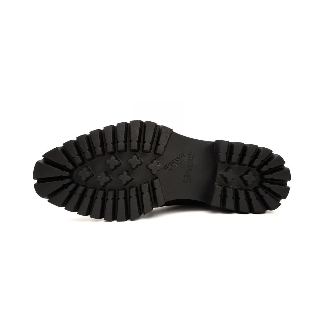 Rossanti Brown Double Monk Strap Boots with Foam Sole outsole detail