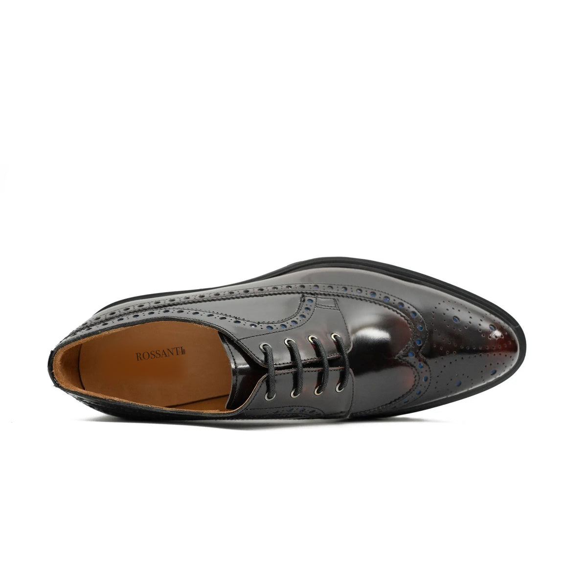 Rossanti Midnight Burnished Lug Derby insole detail