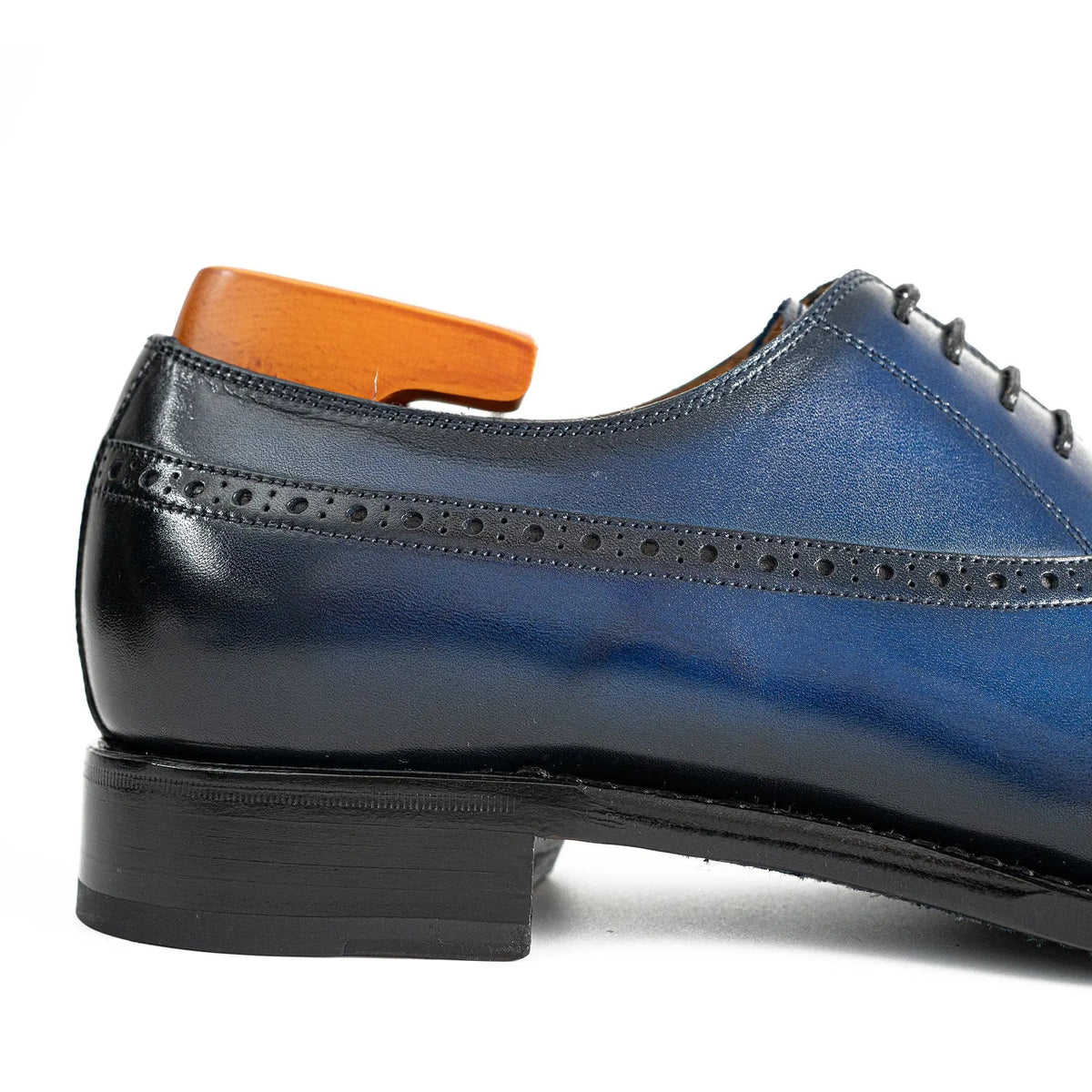 Blue Burnished Goodyear Oxford