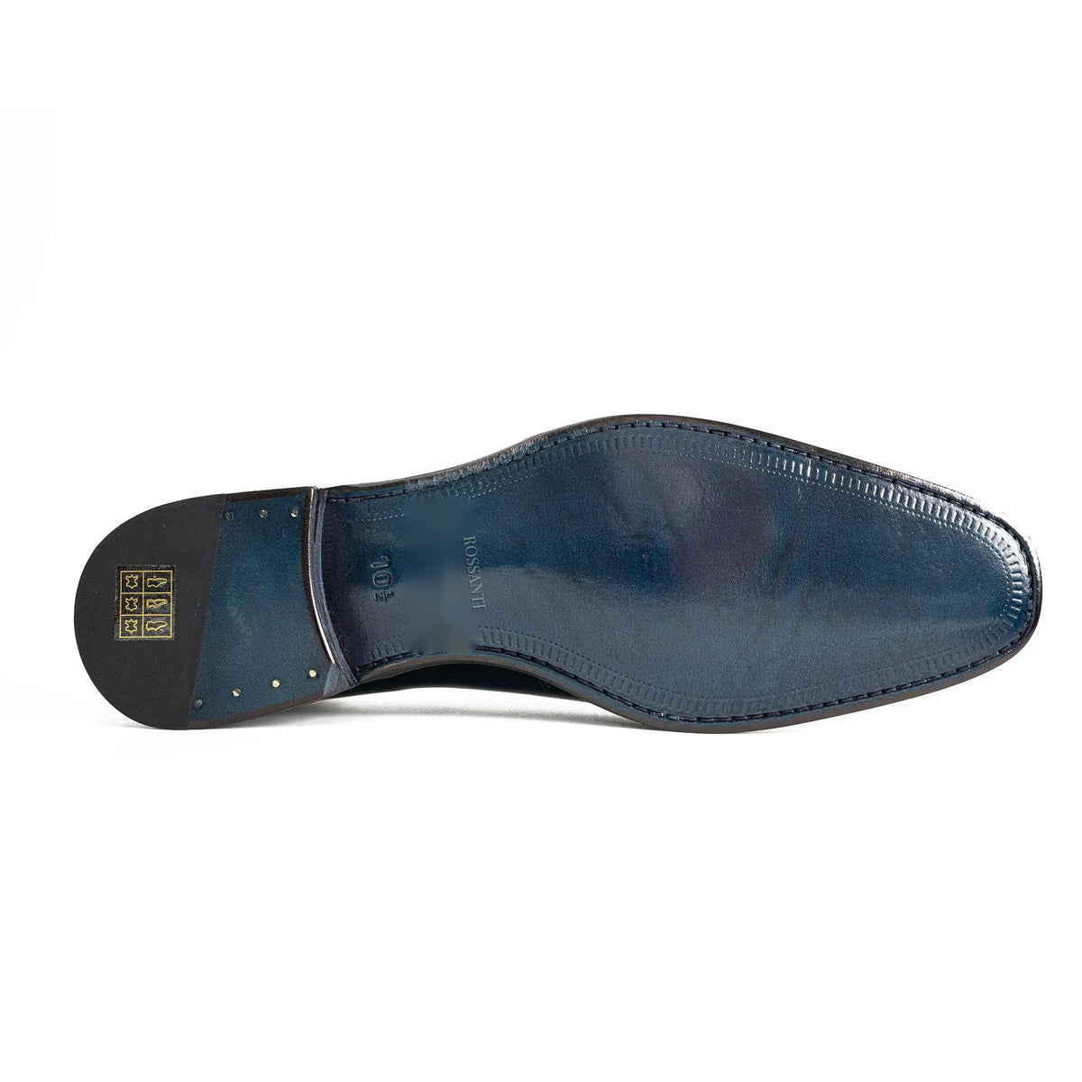 Blue Burnished Goodyear Oxford
