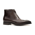 Burnished Leather Lace-Up Boots
