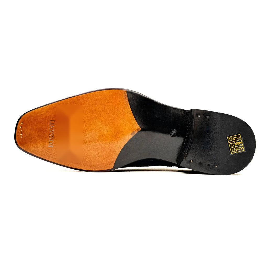 Black Crocodile Derby Oxford