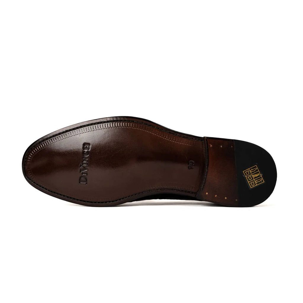 Black Crocodile Tassel Loafer