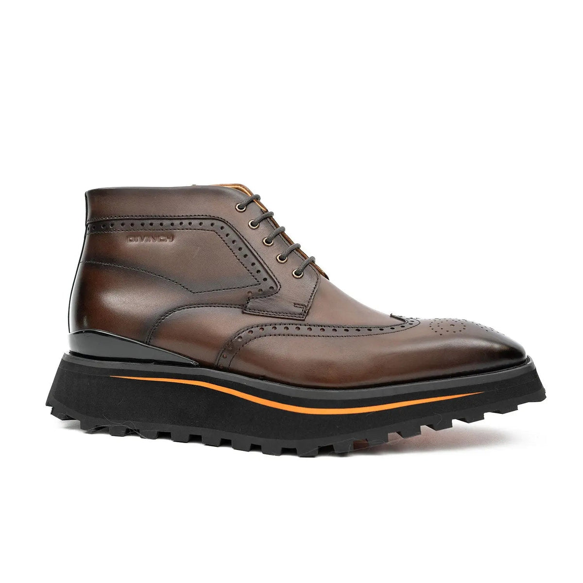 Brown Brogue Chukka Boot