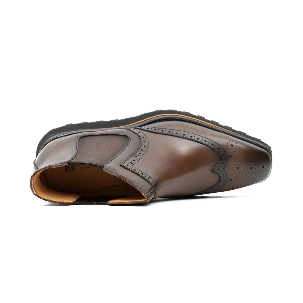 Espresso Wingtip Chelsea Boot
