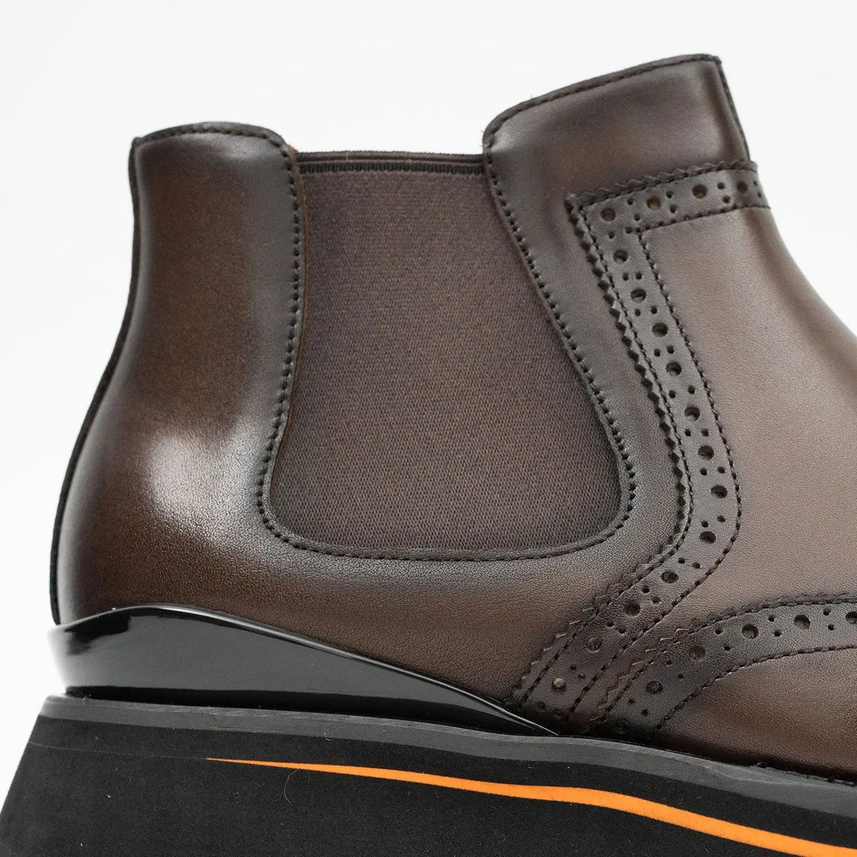 Espresso Wingtip Chelsea Boot