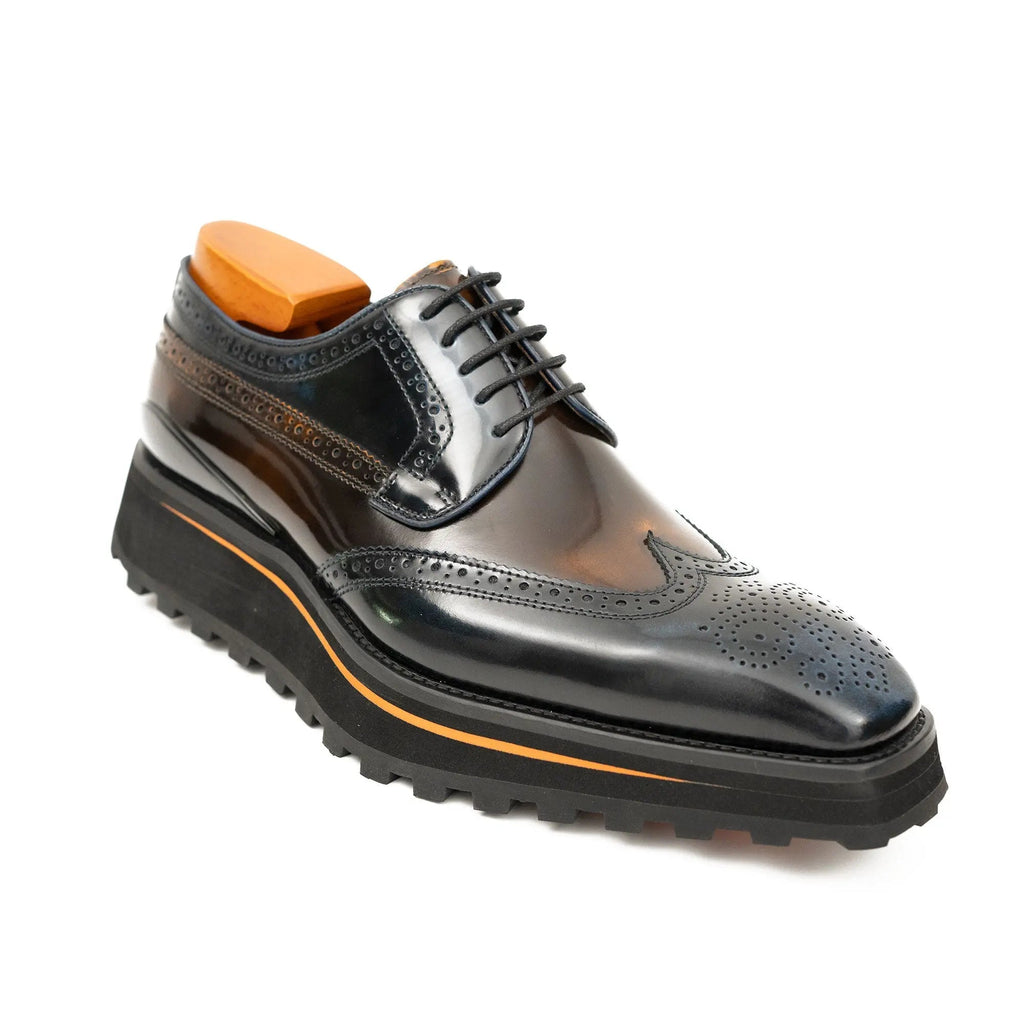 Espresso Lug Sole Wingtip Derby