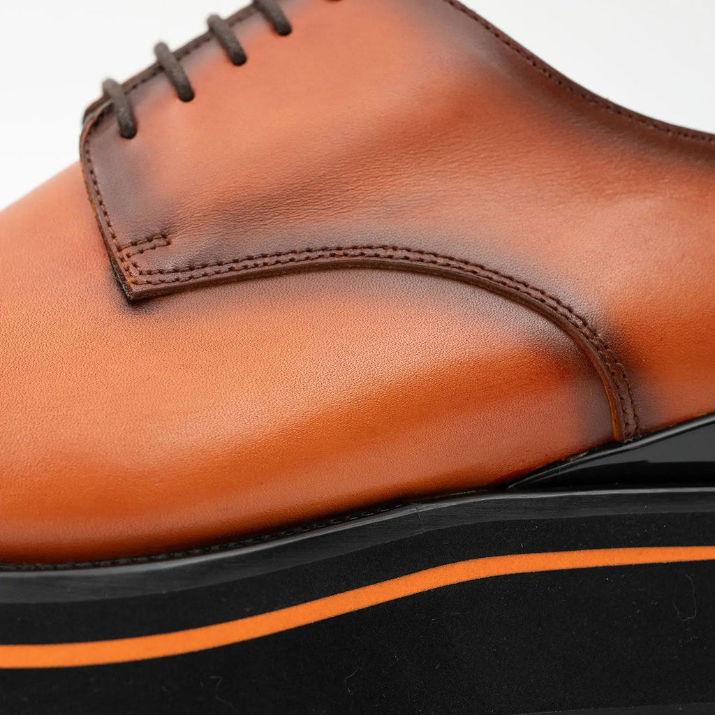 Amber Lug Sole Cap-Toe Derby