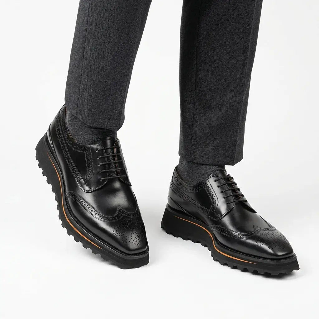 Black Lug Sole Derby