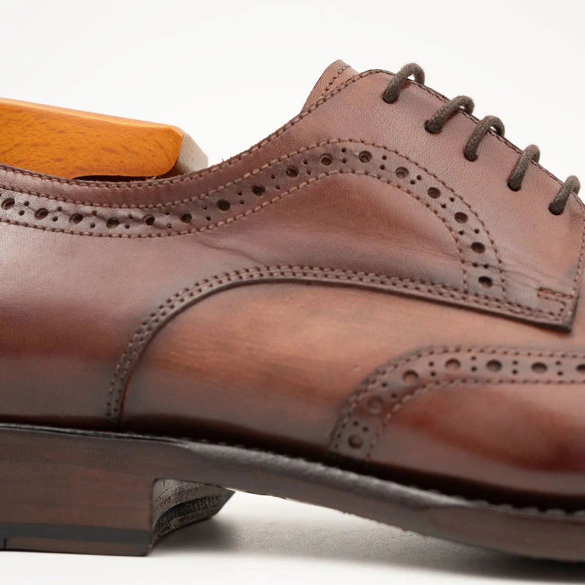 Burnished Calf Derby Shoes