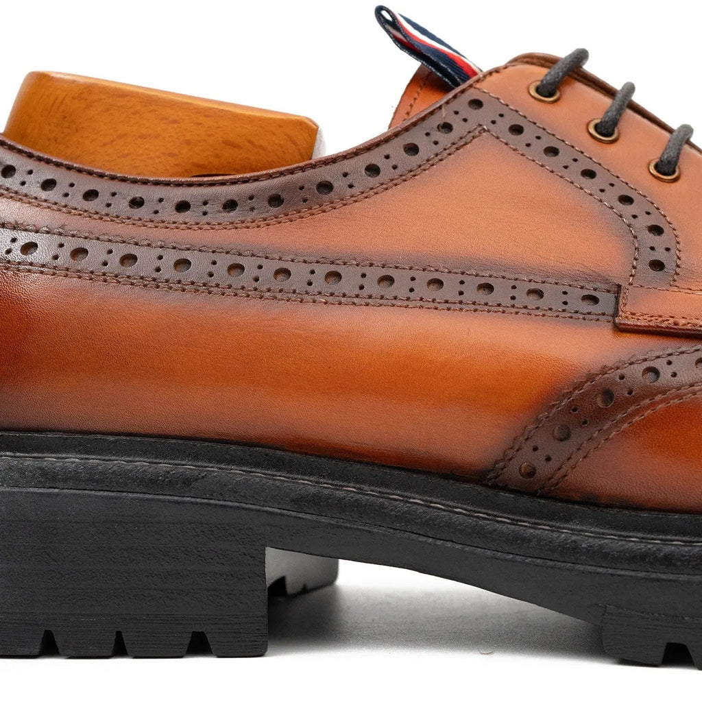 Black Calf Derby Shoes