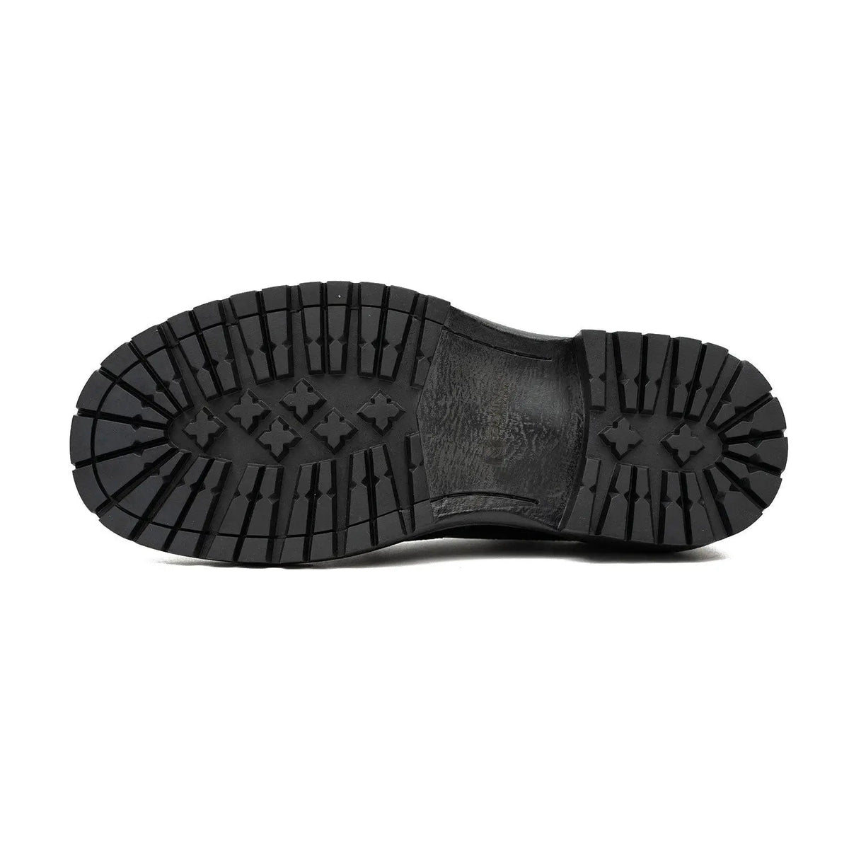 Black Croc-Embossed Derby