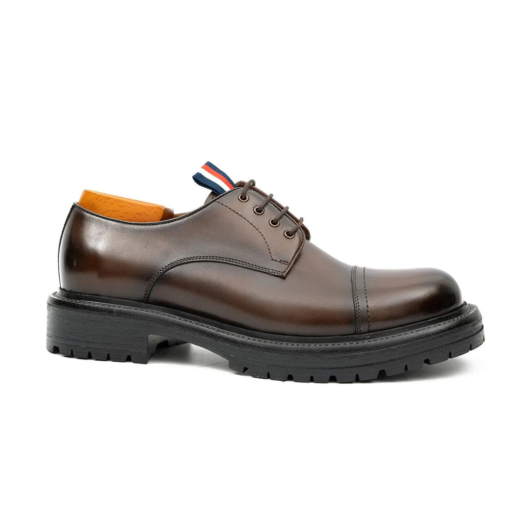 Classic Brown Cap-Toe Derby