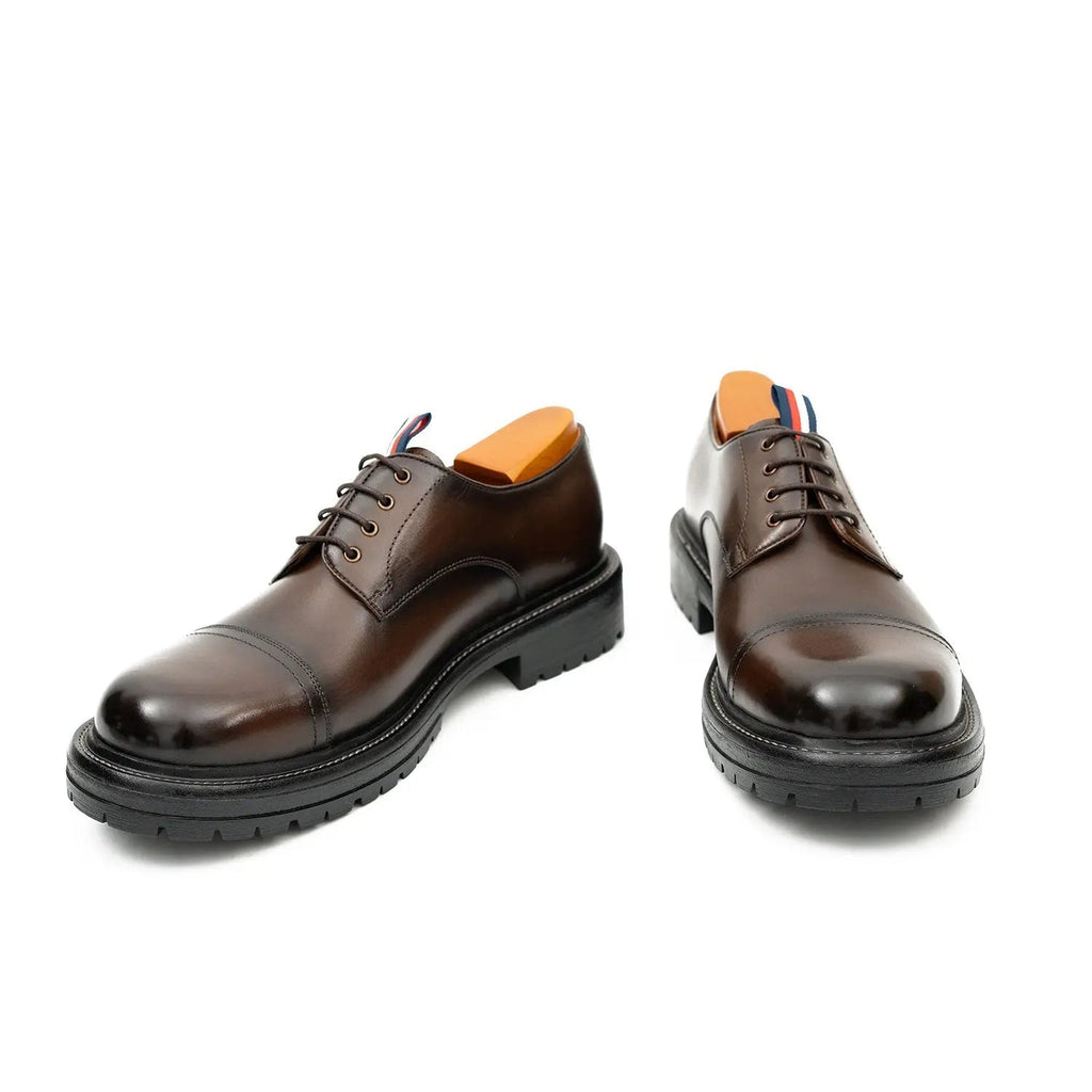 Classic Brown Cap-Toe Derby