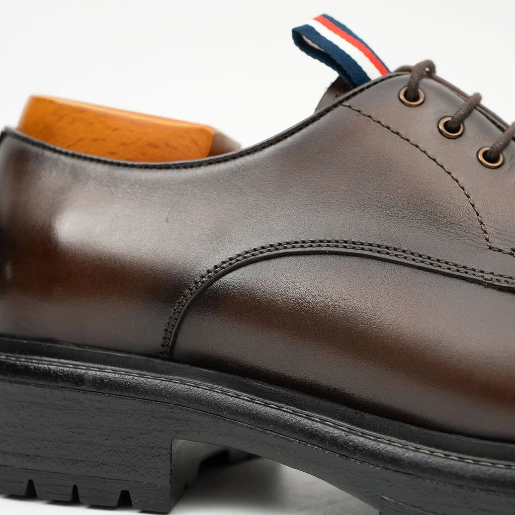 Classic Brown Cap-Toe Derby