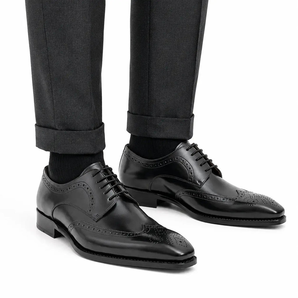 Black Burnished Wingtip Derby