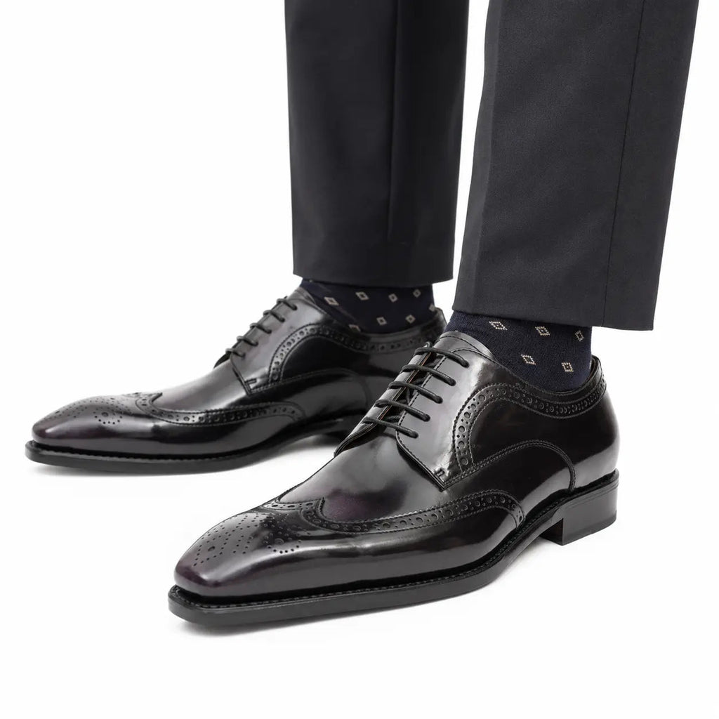 Polished Black Calf Derby