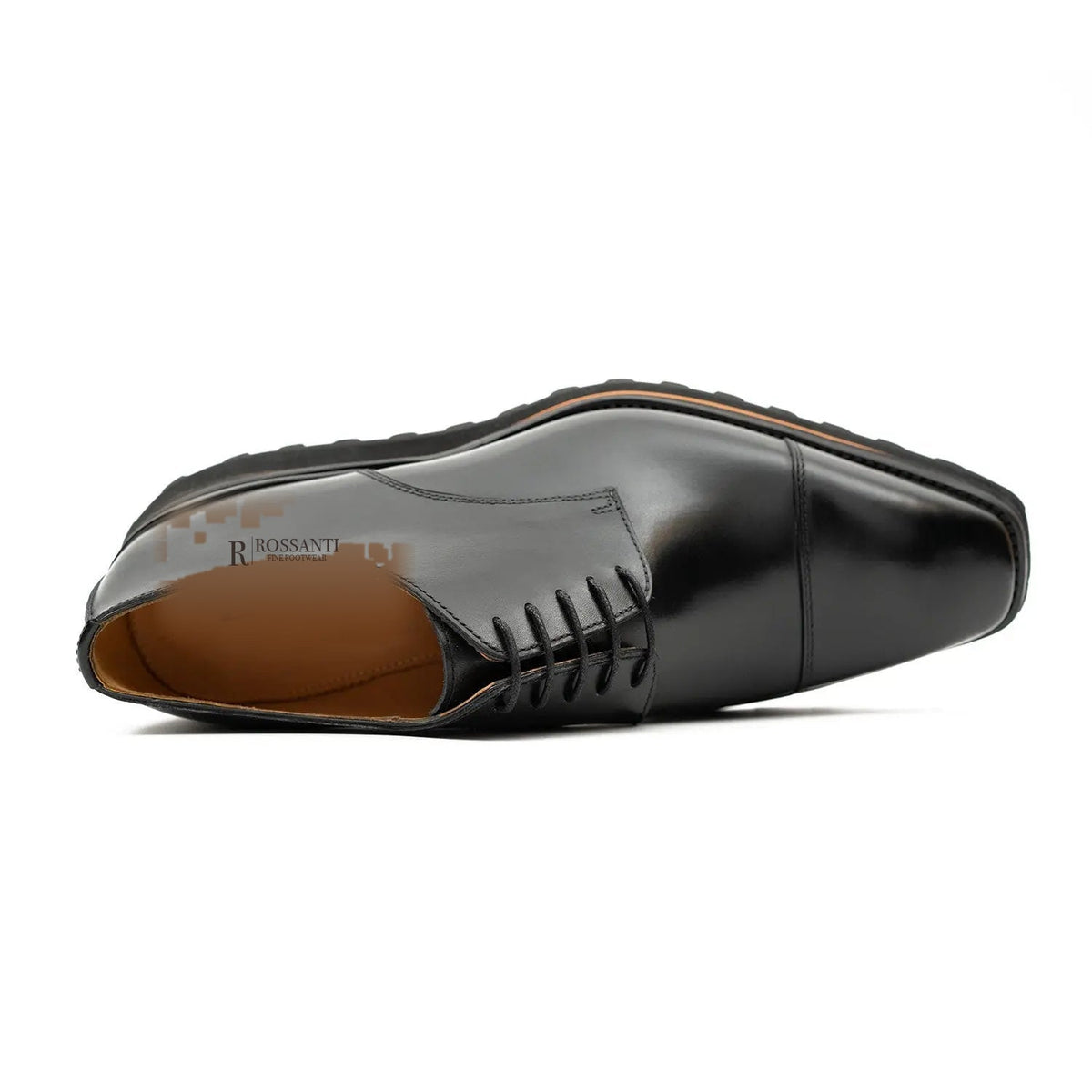 Black Cap-Toe Derby Lug