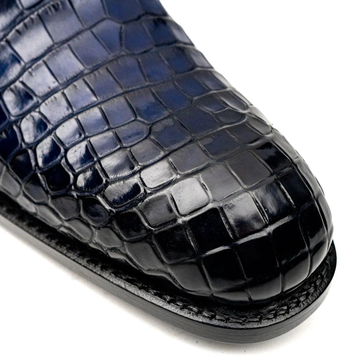 Blue Crocodile Derby Shoe