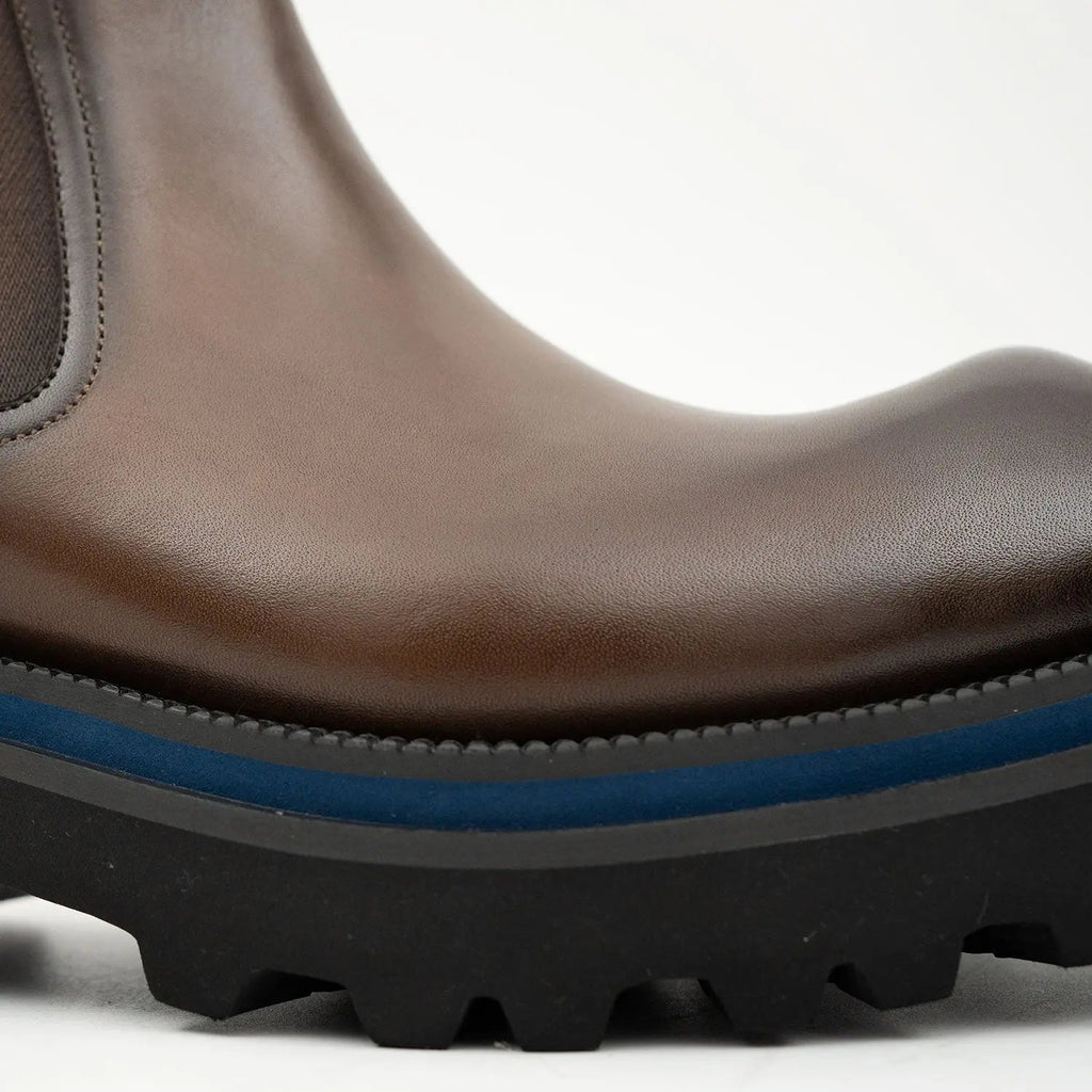 Square Toe Platform Chelsea Boots