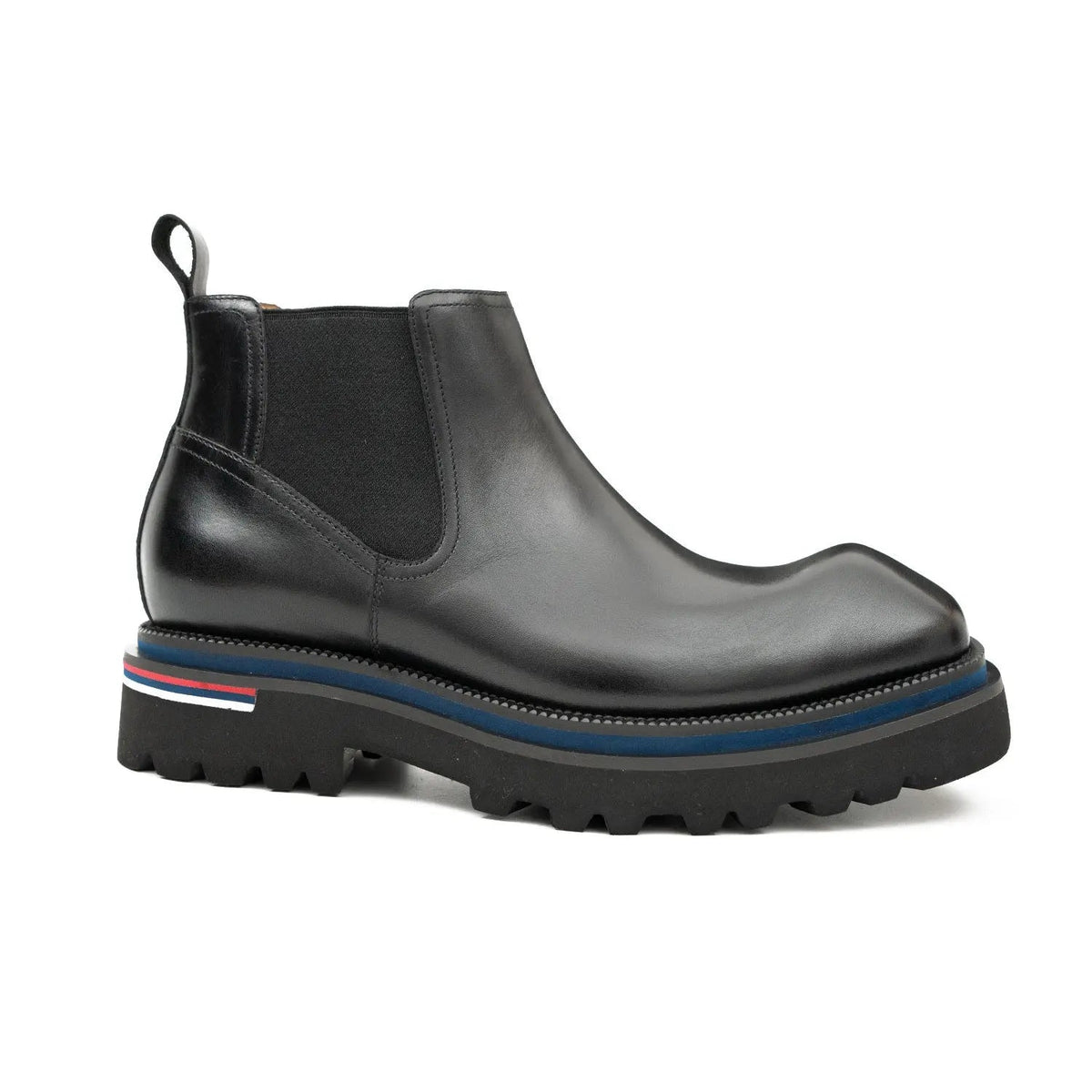 Black Lug Sole Chelsea Boots