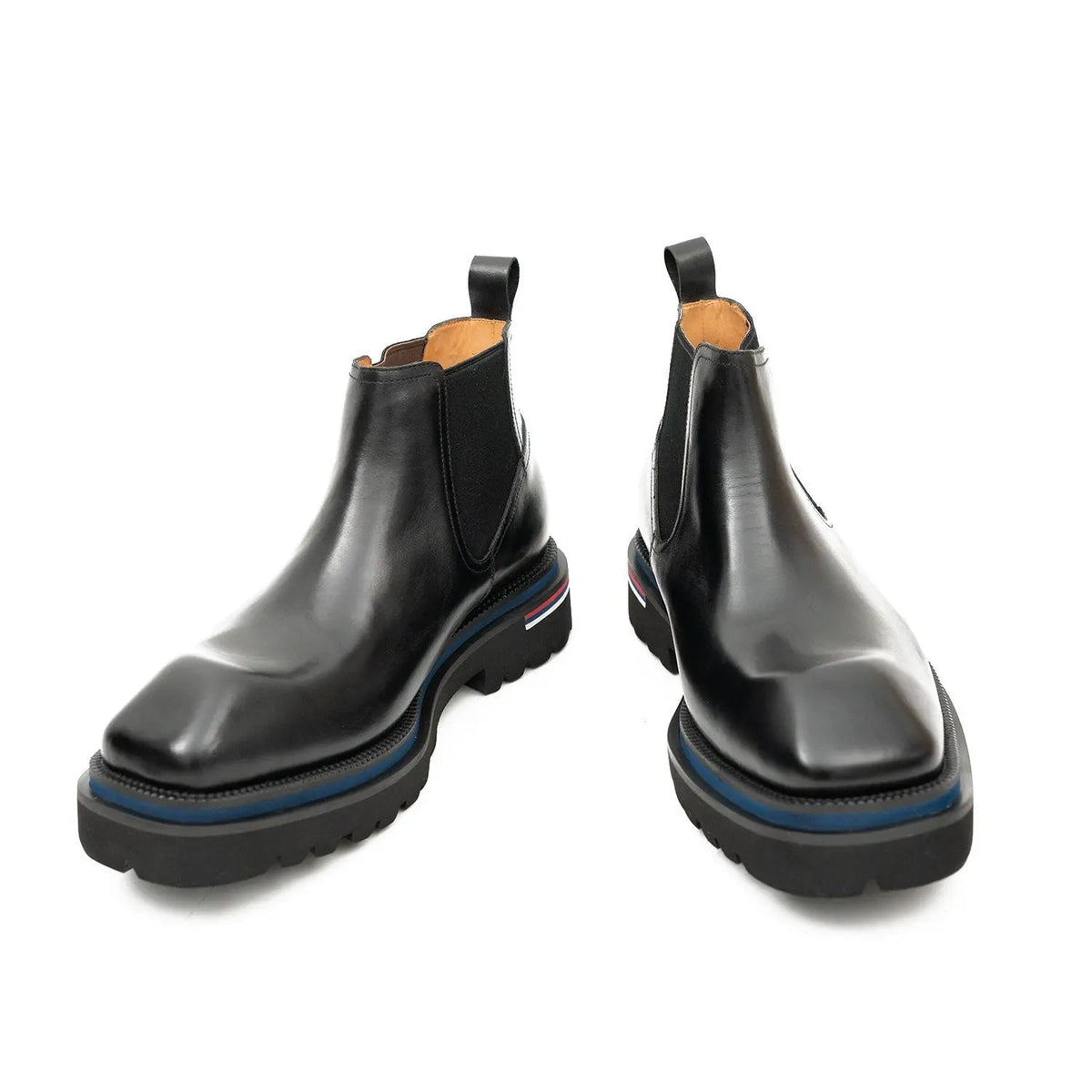 Black Lug Sole Chelsea Boots