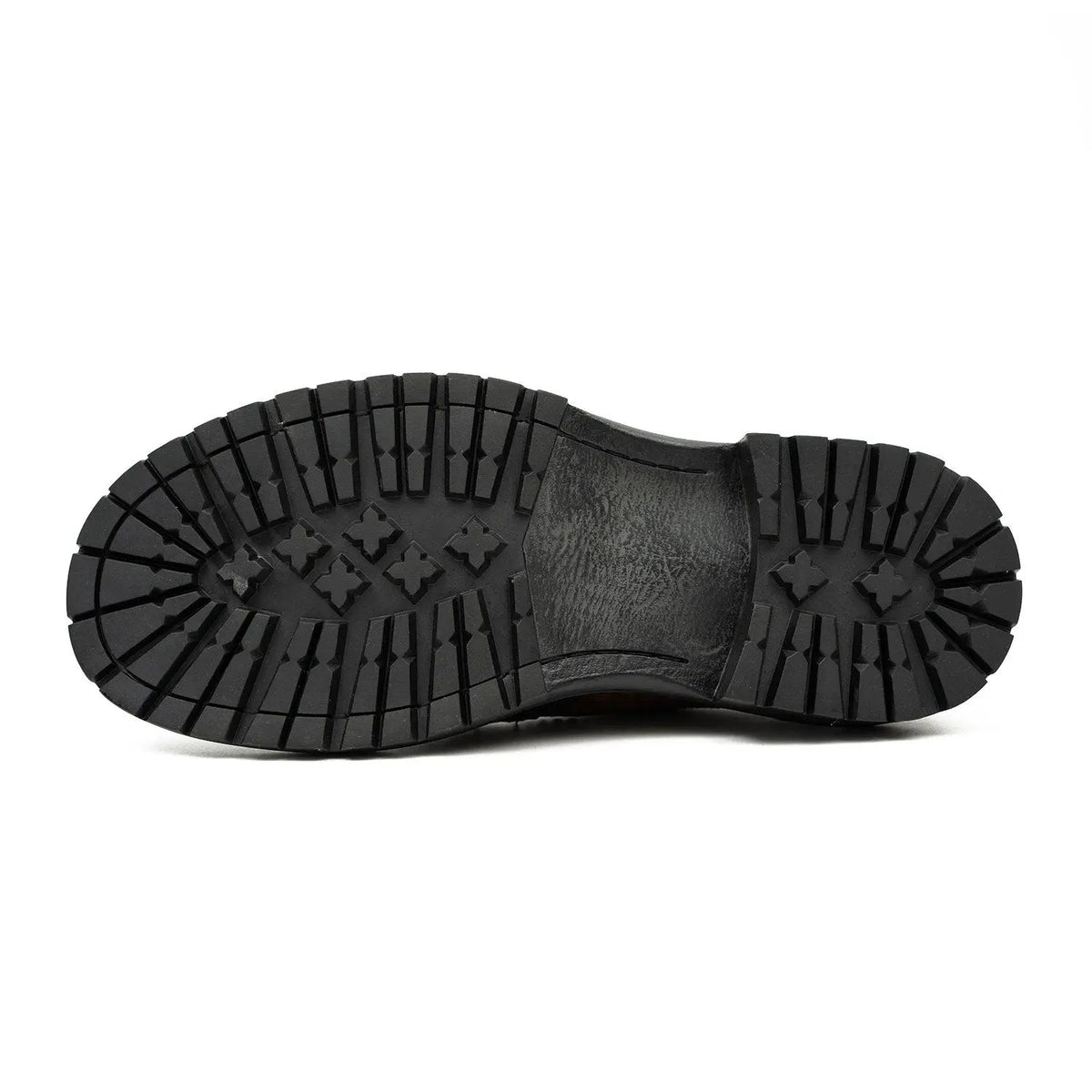 Croc-Embossed Lug Derby Shoes