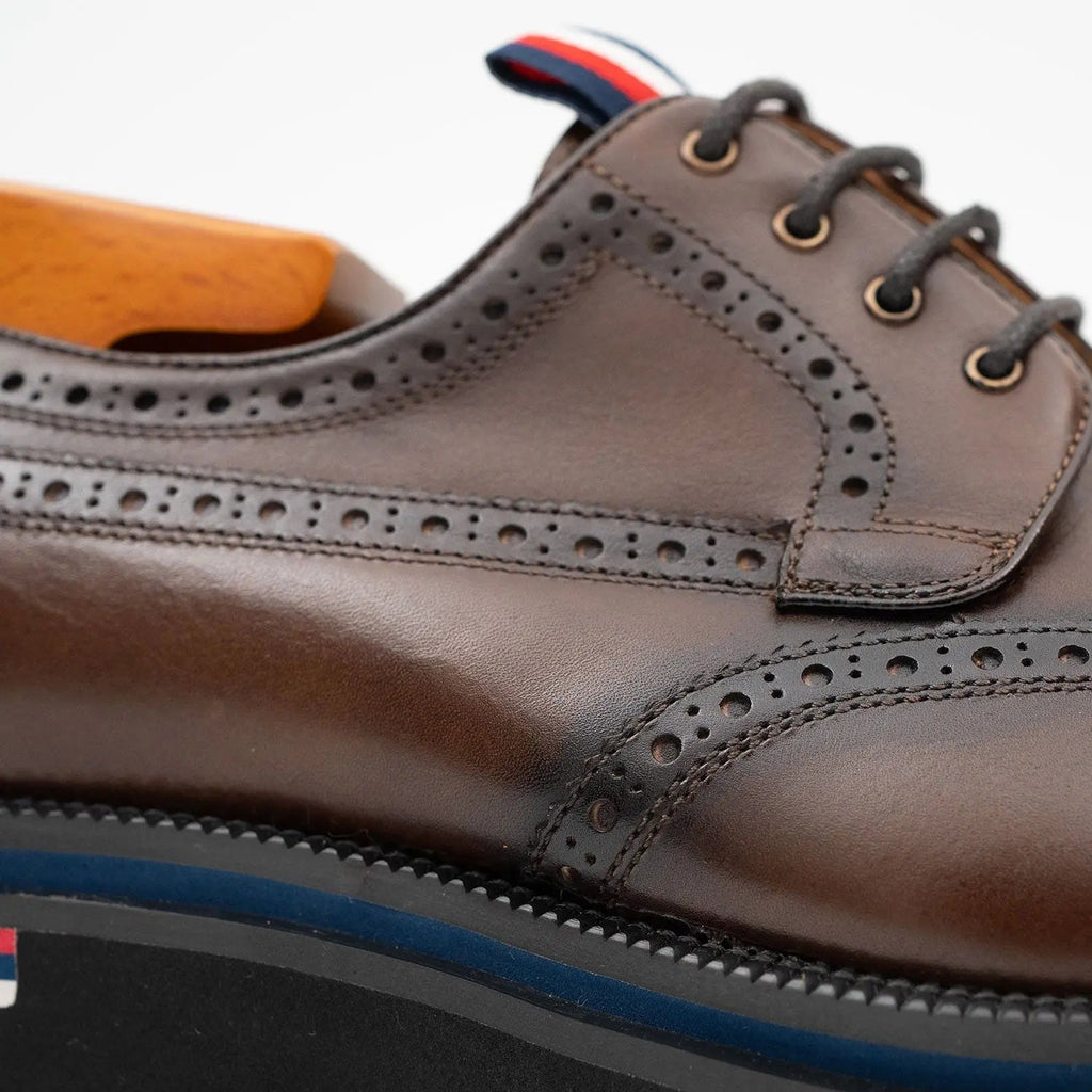 Square Toe Platform Derby Shoes