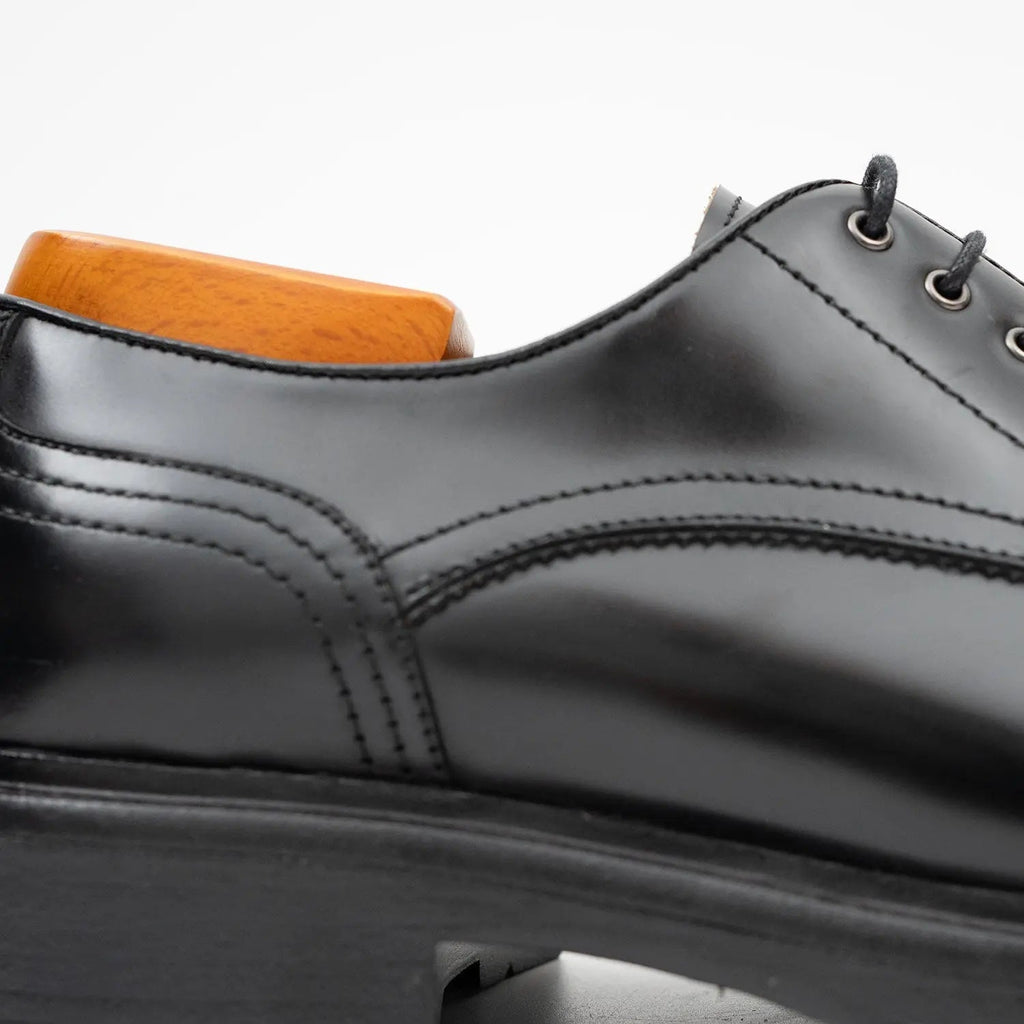 Black Calf Derby Shoes